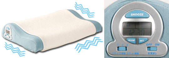 Vibrating Alarm Clock Pillow - Comfortable sleeping and relaxed waking-up - Japan Trend Shop