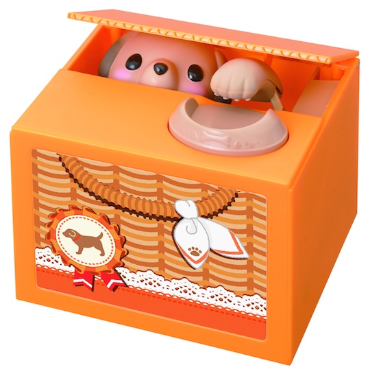Naughty Puppy Voice-activated Itazura Coin Bank - Interactive toy money box - Japan Trend Shop