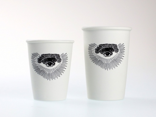Freemason Eye of Providence Hasami Porcelain Coffee Tumbler - Japanese ceramic drink mug - Japan Trend Shop