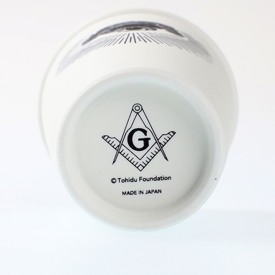 Freemason Eye of Providence Hasami Porcelain Coffee Tumbler - Japanese ceramic drink mug - Japan Trend Shop