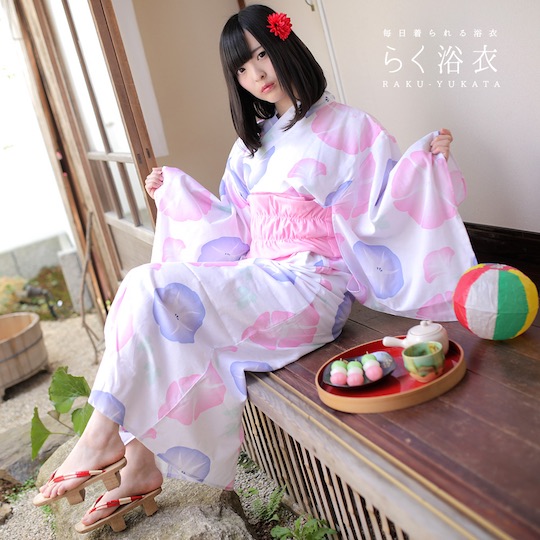 Raku-Yukata Summer Kimono Pajamas - Comfy Kimono Pajamas by Bibi Lab - Japan Trend Shop