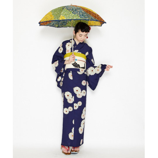 Goron Cat Obi Kimono Belt - Yukata sash with cat design - Japan Trend Shop