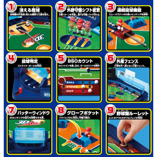 3D Ace Baseball Game - Real action baseball toy - Japan Trend Shop