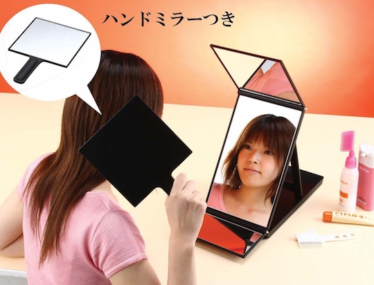 Hair-Coloring Multi-Mirror Set - Three-part mirror, handheld mirror for hair dyeing - Japan Trend Shop