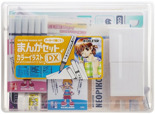 Deleter Manga Drawing Set DX - DIY comic art pens kit - Japan Trend Shop