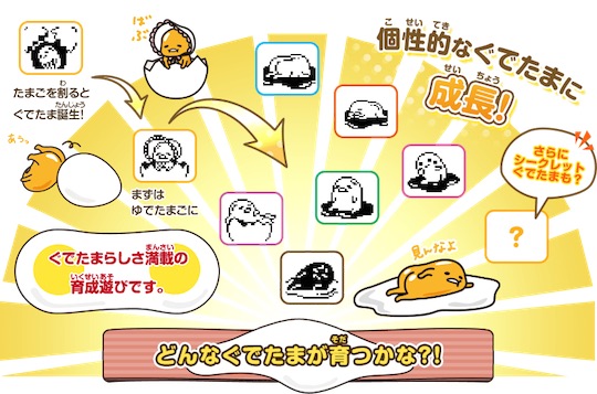 Gudetama Tamagotchi - Sanrio lazy egg character virtual pet - Japan Trend Shop