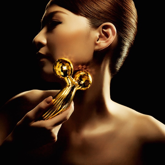 ReFa Premium 24-Carat Gold-Coated Beauty Massager - Luxury microcurrent device by MTG - Japan Trend Shop