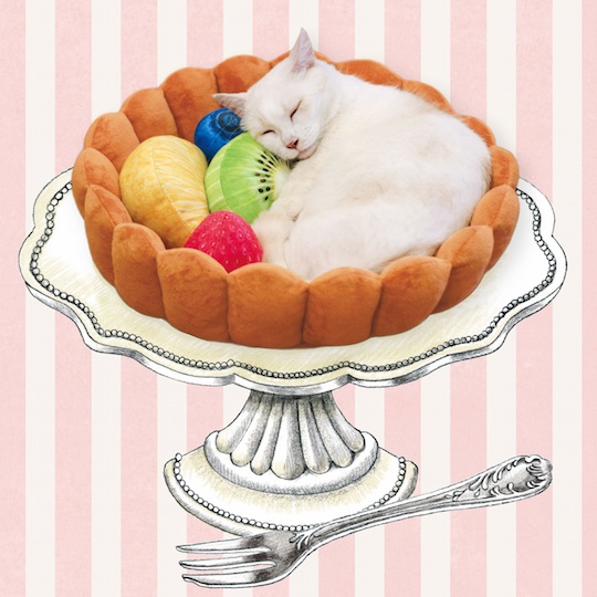 Fruit Tart Cat Bed - Pet cushion by Felissimo - Japan Trend Shop