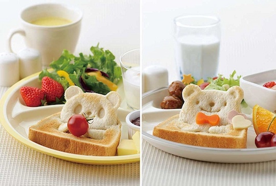 Pan de Pop Up Animal Face Bread Cutter Molds - Panda, frog, bear character shapes - Japan Trend Shop