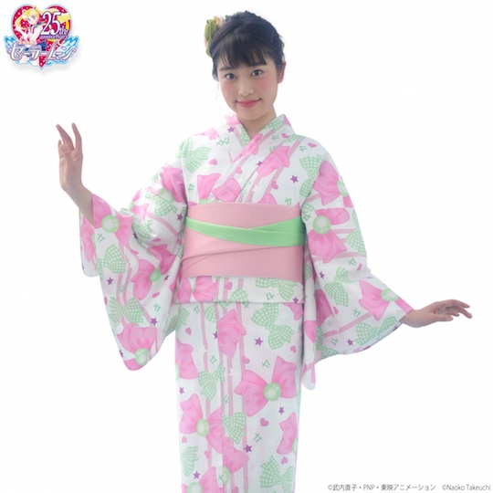 Pretty Guardian Sailor Moon Yukata Set - Summer kimono clothes based on Naoko Takeuchi characters - Japan Trend Shop