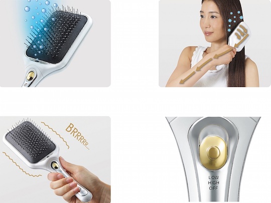 Koizumi Negative Ion Reset Hairbrush - Magnetic power, acoustic sound vibration hair care - Japan Trend Shop