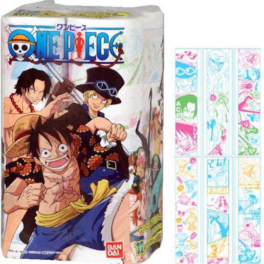 One Piece Toilet Paper (6 Pack, 72 Rolls) - Eiichiro Oda manga-themed print - Japan Trend Shop