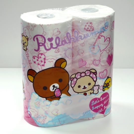 Rilakkuma Toilet Paper (6 Pack, 24 Rolls) - Aki Kondo character print design - Japan Trend Shop