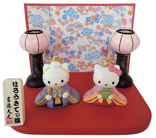 Hello Kitty Hinamatsuri Girl's Day Dolls - Sanrio characters traditional display - Japan Trend Shop