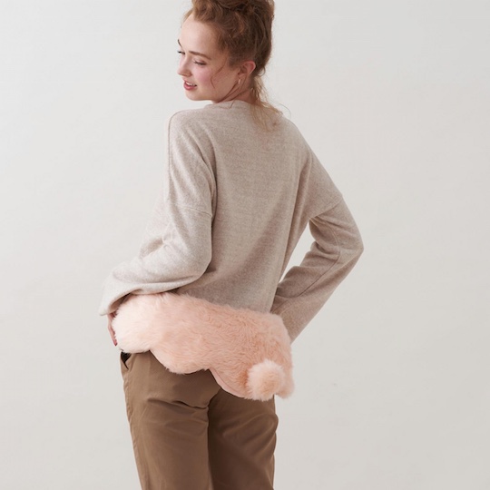 Fuwapoka Hug Waist Warmer - Fluffy body wearable heating device - Japan Trend Shop