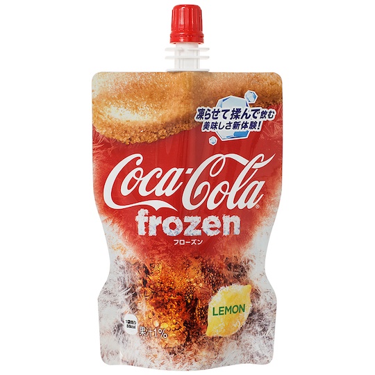 Coca-Cola Frozen Lemon (Pack of 12) - Slushie pack drink in resealable pouch - Japan Trend Shop