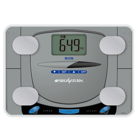 Sega Saturn Console Body Composition Monitor - Weight scale, body fat percentage, BMI, visceral fat level - Japan Trend Shop