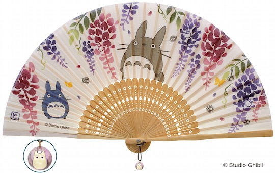 Studio Ghibli Illustrated Folding Fans - Totoro, Kiki's Delivery Service, Spirited Away designs - Japan Trend Shop