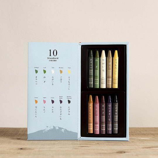Mizuiro Vegetable Crayons - Coloring crayons made from food - Japan Trend Shop