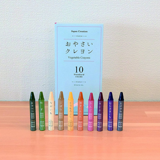 Mizuiro Vegetable Crayons - Coloring crayons made from food - Japan Trend Shop