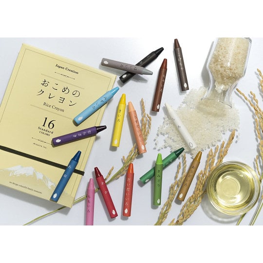 Mizuiro Rice Wax Crayons - Coloring crayons made from rice - Japan Trend Shop
