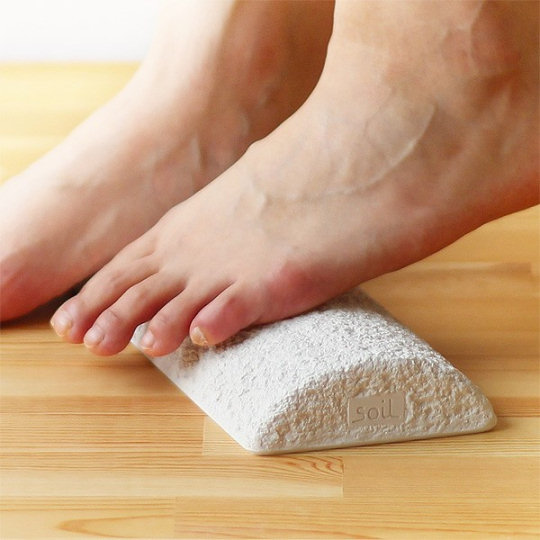Tsuchi Fumi Foot Massage Block - Natural soil feet stimulation - Japan Trend Shop