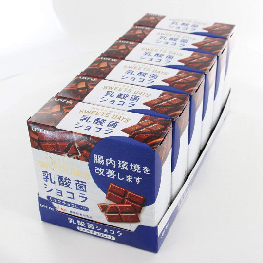 Lotte Lactic Acid Bacteria Chocolate (6 Pack) - Immunity-enhancing chocolate bars - Japan Trend Shop