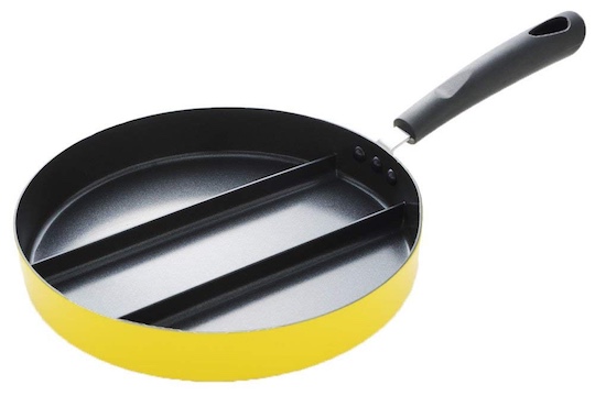 Divided Frying Pan for Tamagoyaki Omelette - Three-way grilling skillet - Japan Trend Shop