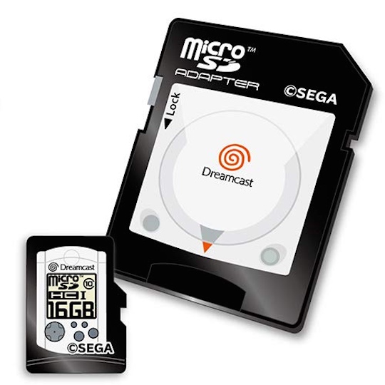 Sega Classic Console Design MicroSDHC Memory Card - Mega Drive, Dreamcast, Sega Saturn designs - Japan Trend Shop