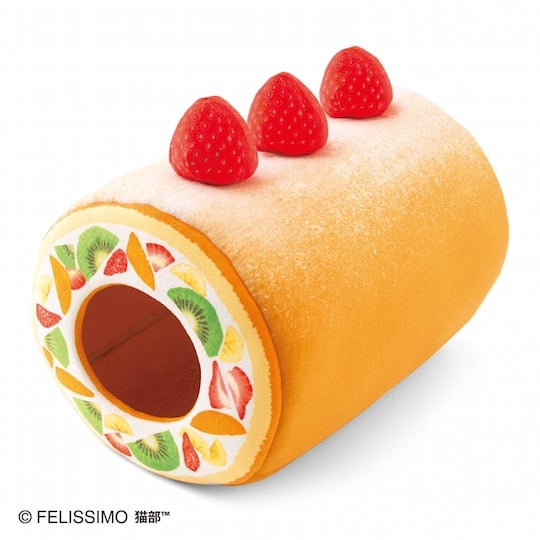 Nyanko Kitty Rollcake Tunnel for Cats - Dessert design pet bed - Japan Trend Shop