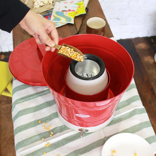 Popping Bucket for Making Popcorn - Innovative design popcorn cooking - Japan Trend Shop