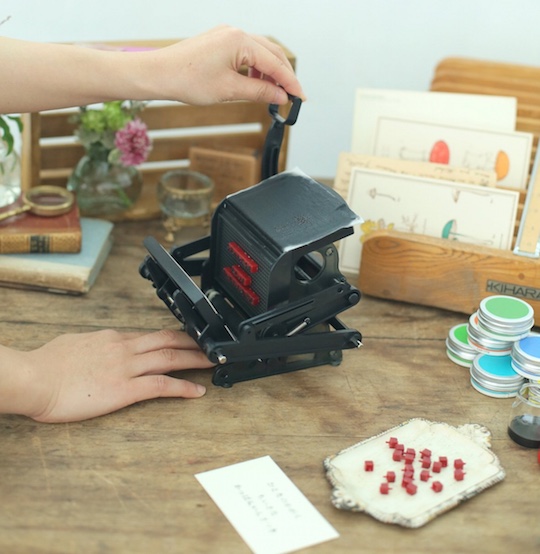 Otona no Kagaku Mini Letterpress Printing Press - Relief printing building kit by Gakken - Japan Trend Shop