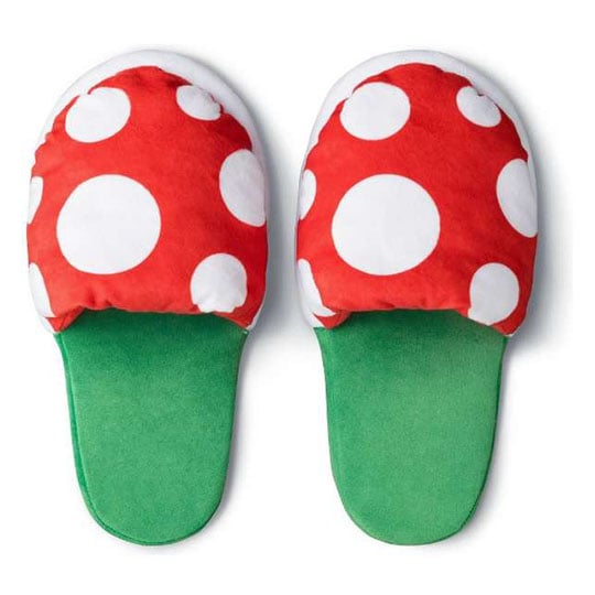 Super Mario Piranha Plant Slippers - Nintendo video game design home footwear - Japan Trend Shop