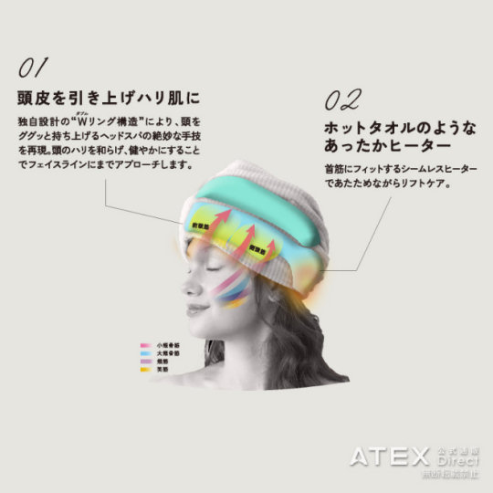 Lift Care Head Warmer-Massager - Warming air-massager - Japan Trend Shop