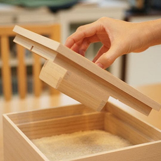 Kome Bitsu Rice Storage Box - Designer wooden food container - Japan Trend Shop