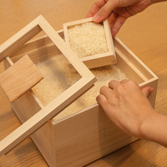 Kome Bitsu Rice Storage Box - Designer wooden food container - Japan Trend Shop