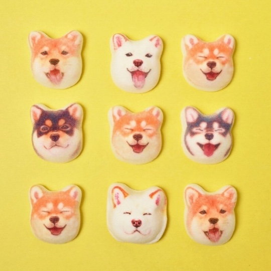 Shiba Inu Dog Marshmallows - Japanese canine breed candy - Japan Trend Shop