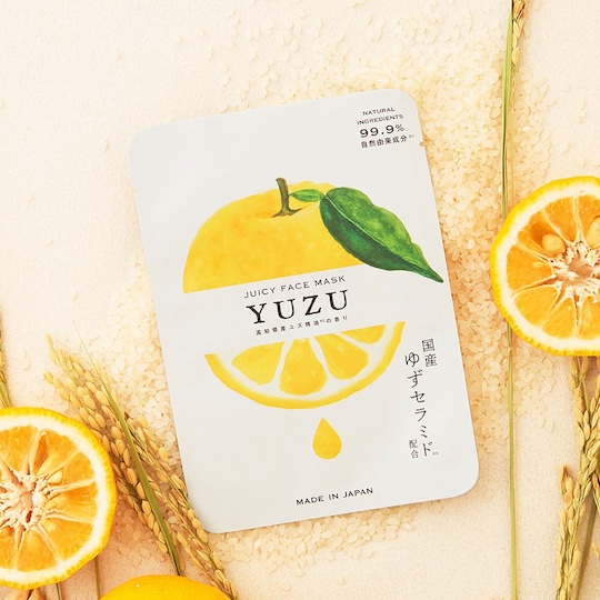 Yuzu Juicy Citrus Fruit Face Pack - Organic facial treatment beauty mask - Japan Trend Shop
