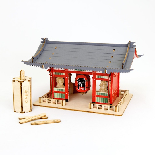 Ki-Gu-Mi Kaminarimon Color Wooden Model - Self-assembly Tokyo landmark replica - Japan Trend Shop