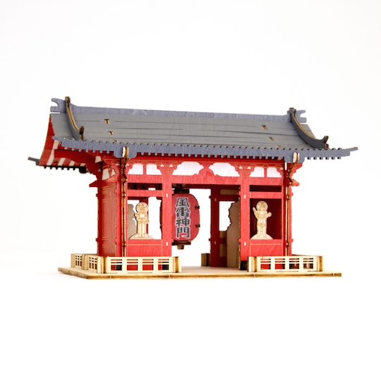 Ki-Gu-Mi Kaminarimon Color Wooden Model - Self-assembly Tokyo landmark replica - Japan Trend Shop