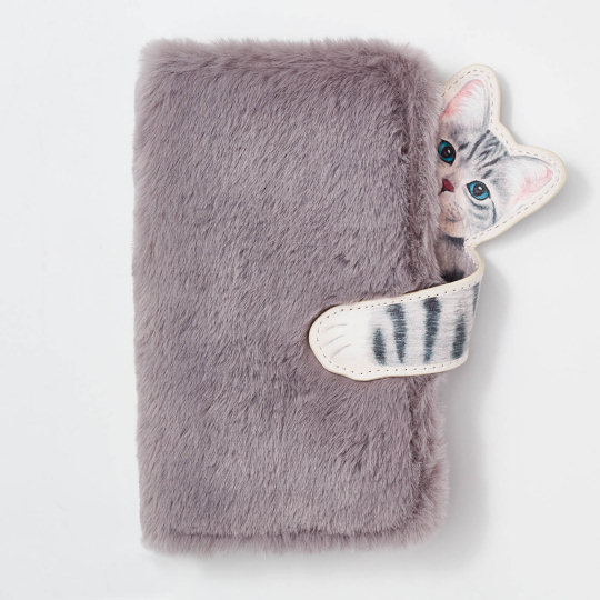 Peeking Cat Smartphone Case - Furry feline phone cover - Japan Trend Shop