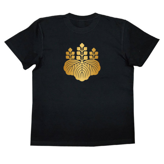 Paulownia Flower Seals Toyotomi Clan Crest T-shirt - Government seal of Japan design apparel - Japan Trend Shop