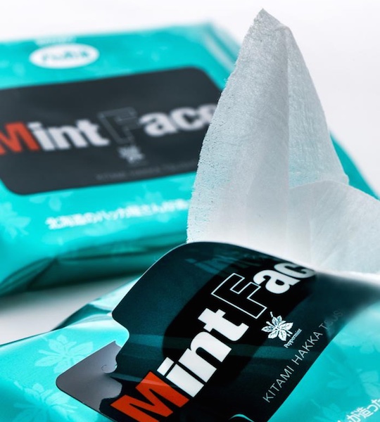 Japanese Peppermint Face Wipes - Wet tissues with mint - Japan Trend Shop