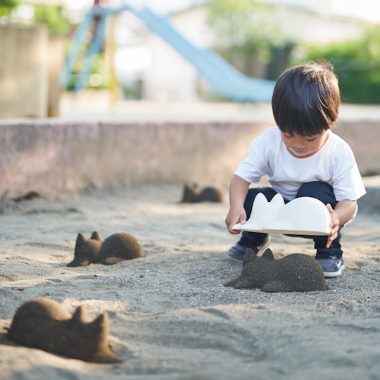 Neko Cup - Beach, sandbox sleeping cat sand sculpture toy - Japan Trend Shop