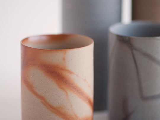 hiiro Ceramic Water Carafe - Designer Bizen ware drink flask - Japan Trend Shop
