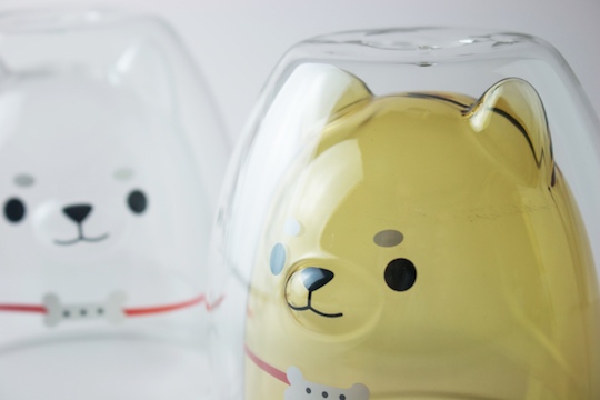 Shiba Inu Dog Sculpture Glass - Japanese canine 3D design art glass - Japan Trend Shop