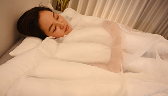 Udon for Sleeping Noodles Blanket - Tentacles grid bedding cover - Japan Trend Shop