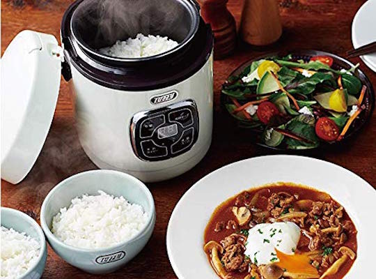 Toffy Microcomputer Rice Cooker K-RC2 - Compact size, retro design - Japan Trend Shop
