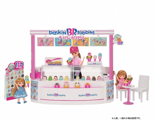 Licca-chan Baskin-Robbins Ice Cream Shop Set - Uniform and accessories - Japan Trend Shop