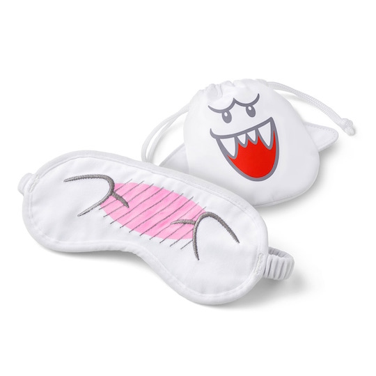 Super Mario Boo Travel Eye Mask - Nintendo video game character sleeping mask - Japan Trend Shop